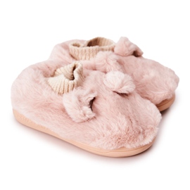 Varme Hjemmesko Med Rib Lysrosa Dessi beige