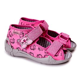 BEFADO S.A. Sandaler Hjemmesko Befado Velcro Cats 242P103 Pink lyserød
