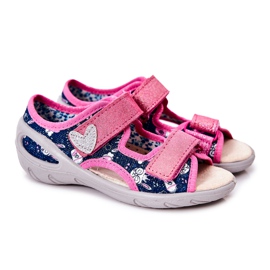 BEFADO S.A. Befado Sandaler Med Velcro 065X151 Marineblå-Pink marine blå lyserød