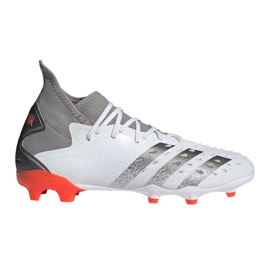 Adidas Predator Freak.2 Fg M S24190 fodboldstøvler grå, hvid grå