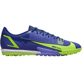 Nike Mercurial Vapor 14 Academy Tf M CV0978 474 fodboldsko blågrøn blå