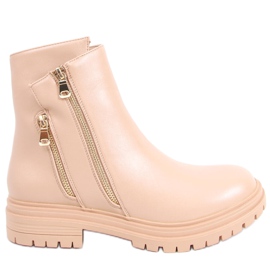 Janine 8389 flade flade damestøvler beige