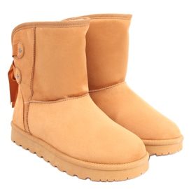 Emusy snestøvler med Stella Camel sløjfer brun