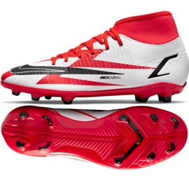 Nike Mercurial Superfly 8 Club CR7 Mg M DB2855-600 fodboldsko flerfarvet appelsiner og røde