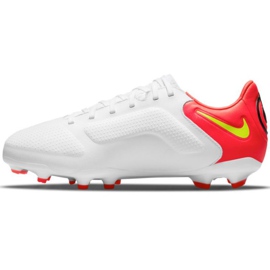 Nike Legend 9 Pro Fg Jr DA1335 176 fodboldsko hvid, rød hvid