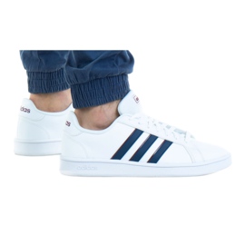 Adidas Grand Court Base M GY8391 sko hvid blå