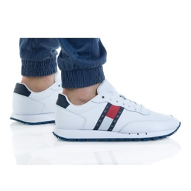 Tommy Hilfiger Tommy Jeans Læder Ybr M EMOEM00989 sko hvid rød marineblå