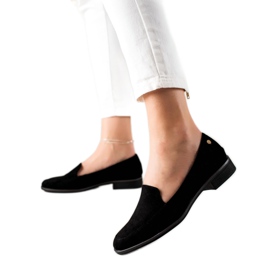 M.Daszyński Elegante loafers i ruskind sort