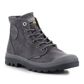 Palladium Pampa Hi Wax French Metal sko 77222-068-M grå