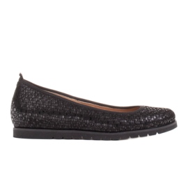 Marco Shoes Lette ballerinaer med en meget blød underside og en skjult kile sort