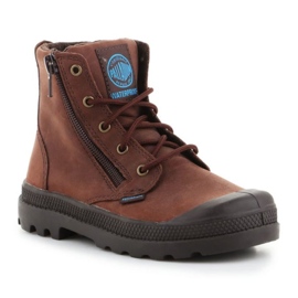 Palladium Pampa Hi Lea Gusset sko 52744-255 brun