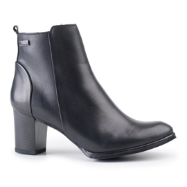 Marco Shoes Læderstøvler 0599B-001-4 sort