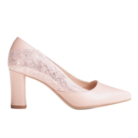 Marco Shoes Damepumps i en pudderrosa farve lyserød