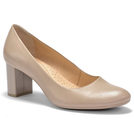Marco Shoes Glatte og behagelige beige Marco Sko