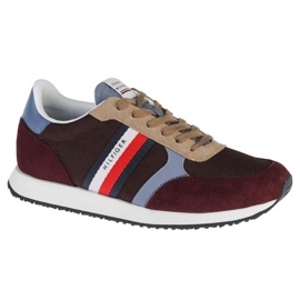 Tommy Hilfiger Runner Lo Color Mix sko FM0FM03815-GR8 brun