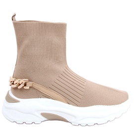 Ankelstøvler fra Gina Khaki beige