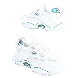 Berta White sneakers hvid grøn