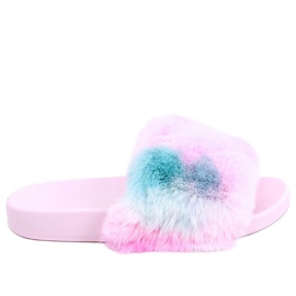 Emy Pink ombre pels hjemmesko violet lyserød blå