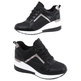 Wisto Black wedge sneakers sort