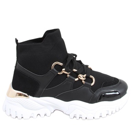 Tergo Black high-top sneakers sort