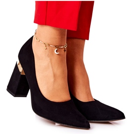 Lewski Shoes Suede Pumps Lewski 3117 Sort