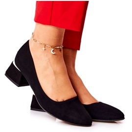 Lewski Shoes Suede Pumps Lewski 3118 Sort