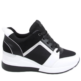 Diego Black wedge sneakers sort