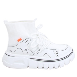 Malin White sock sportssko hvid
