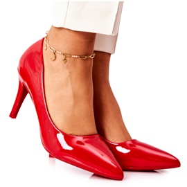WS1 Lakerede Classic Pumps Stiletter Rød Elinne