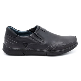 Polbut Herre slip-on sko J51 grå sort