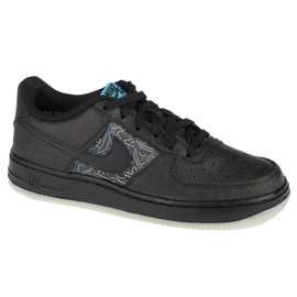 Nike Air Force 1 Low Gs Jr DN1434-001 sko sort blå