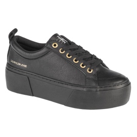 Calvin Klein Vulcanized Flatform Laceup LW YW0YW00366-0GJ sko sort