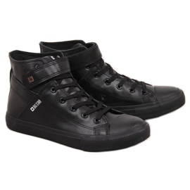 High-top sneakers med velcro Big Star M Y174020 sort