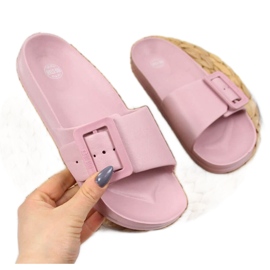 Strandtøfler Big Star W FF274A387 pink lyserød