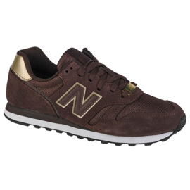 Sko New Balance W WL373MM2 brun gylden