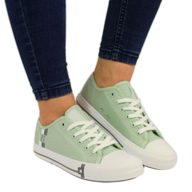 Tekstilsneakers Big Star W HH274112 mint hvid grøn