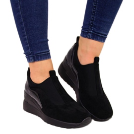 Wedge sneakers Vinceza W WM790A sort