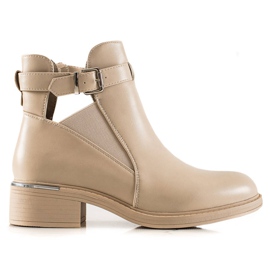 Marquiz Beige støvletter med snit