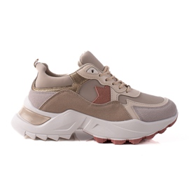 Sweet Shoes Moderigtige sneakers beige sort