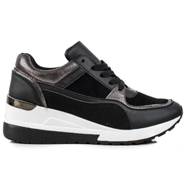 TRENDI Stilfulde sorte sneakers