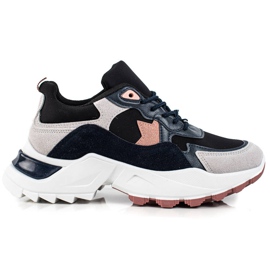 Sweet Shoes Moderigtige sneakers beige sort lyserød
