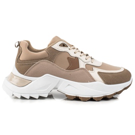 Sweet Shoes Moderigtige sneakers beige brun