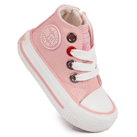 Big Star Jr HH374191 pink sneakers sort lyserød