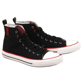 High-top sneakers Big Star M JJ174065 sort rød