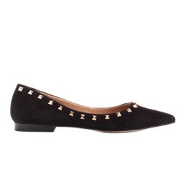 Marco Shoes Ballerinaer med dekorative nitter sort
