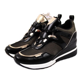 Wedge sneakers Vinceza JAN63 sort