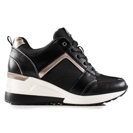 TRENDI Stilfulde sorte sneakers