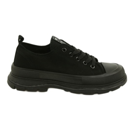 News Kvinders sneakers sneakers på den sorte platform 21SP02-1400
