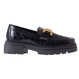 Loafers med Eco-lædermode LA.FI sort gylden