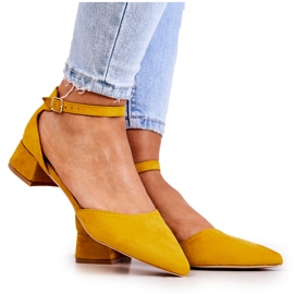 WS1 Suede Pumps I Spitz Yellow Calliope gul